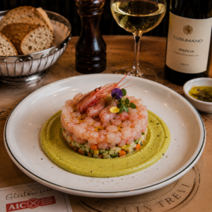 Tartare di gambero rosso di Mazzara del Vallo